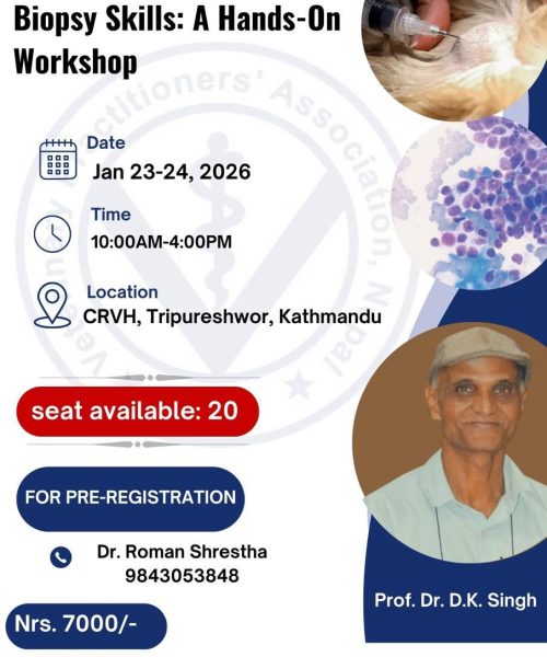 VPAN ले साइटोलोजी र बायोप्सी सम्बन्धी ज्ञानमूलक कार्यशाला आयोजना गर्दै