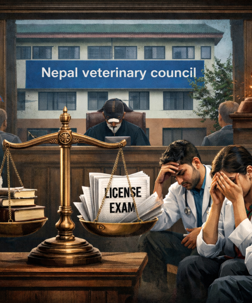 पशु चिकित्सक लाइसेन्स परीक्षा विवादमा