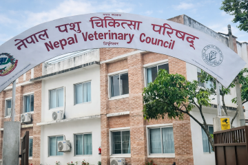 नेपाल पशु चिकित्सा परिषद्द्वारा डा. टिकाराम न्यौपाने पुनः दर्ता