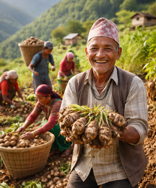 पहाडी बस्तीमा तरुल खेतीले ल्यायो नयाँ आशा