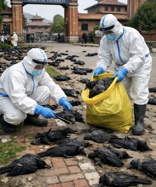 राजधानीमै बर्डफ्लु अलर्ट: कीर्तिपुरमा ६८ कागको मृत्यु