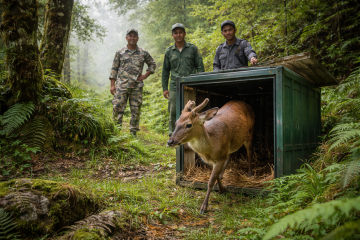 भेडेटारबाट उद्धार गरिएको मृगलाई पुनः प्राकृतिक बासस्थानमा फर्काउने तयारी