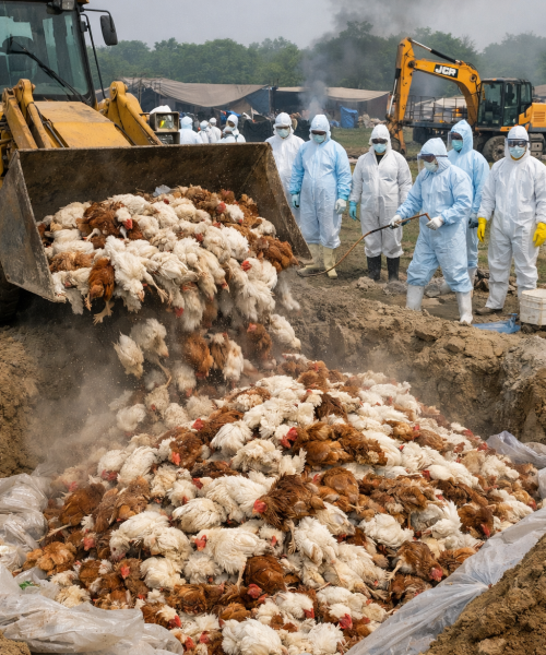 बर्डफ्लुको कहर: सुनसरी–मोरङमा २.२७ लाख कुखुरा सामूहिक नष्ट