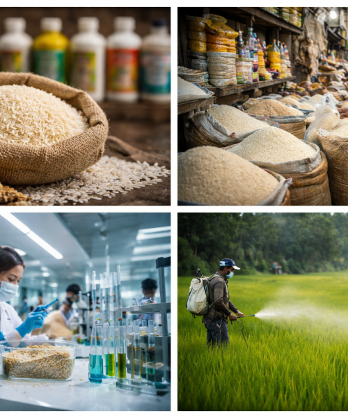 काठमाडौँको चामलमा ११ प्रकारका विषादी फेला: दीर्घ रोगको उच्च जोखिम